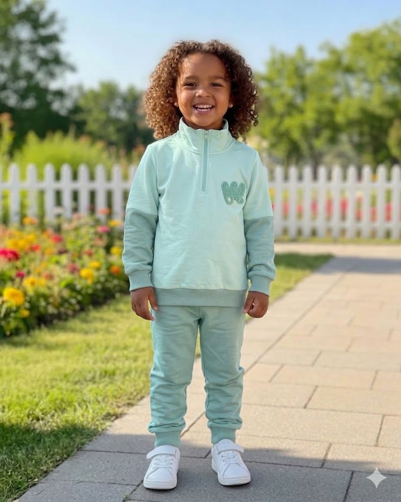 2-Piece Cotton Comfort Suit-Green (2-5 Years)