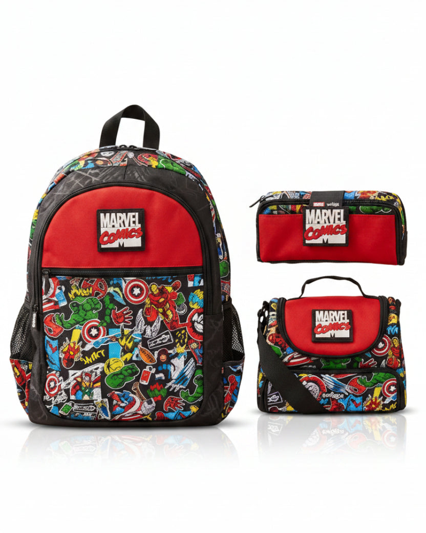 Smiggle Spiderman 3-Piece School Bag Set
