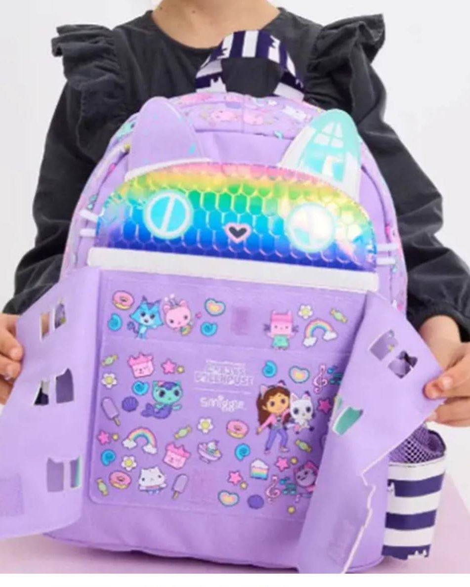 Smiggle Gabby's Dollhouse 2-Piece School Bag Set