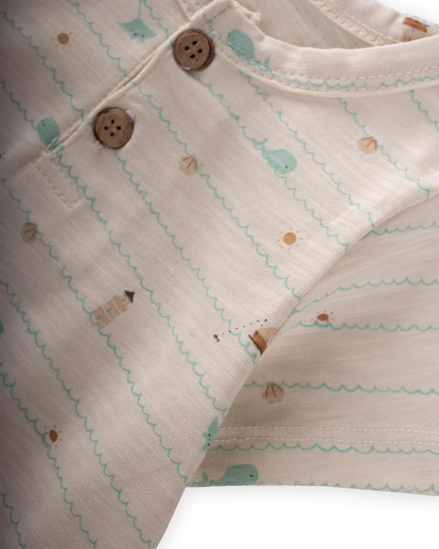 Sail Patterened Cotton Romper (3-4 years)
