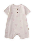 Unisex Cotton Romper With Colored Stars(0-4 years)
