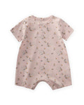 Fox Patterned Cotton Romper (0-3 years)
