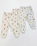 1-piece White Printed Pants (0-24 months)