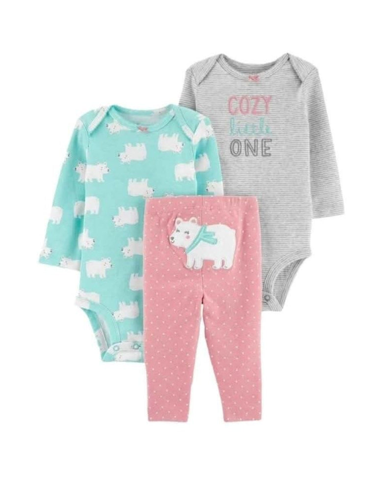 3-Piece Bear Outfit Set