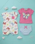 3-Piece Summer Set -Butterfly (3 up to 18 months)