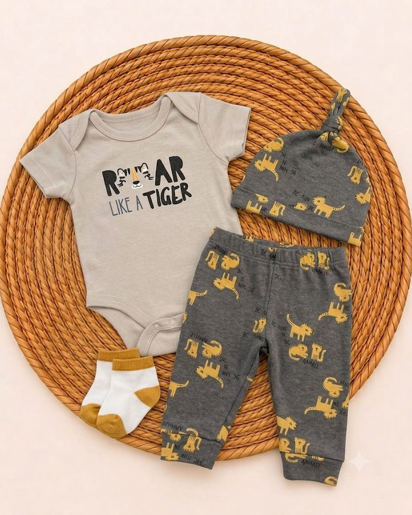 4-Piece Summer Set - Roar(3 up to 9 months)