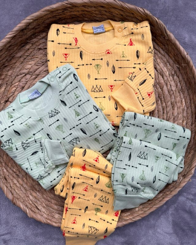 Forest Camp Unisex Cotton Pyjama Set (1-2-3 Years)