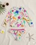 Baby Girl Tow Piece Swimsuit- Safari (12-24 months)