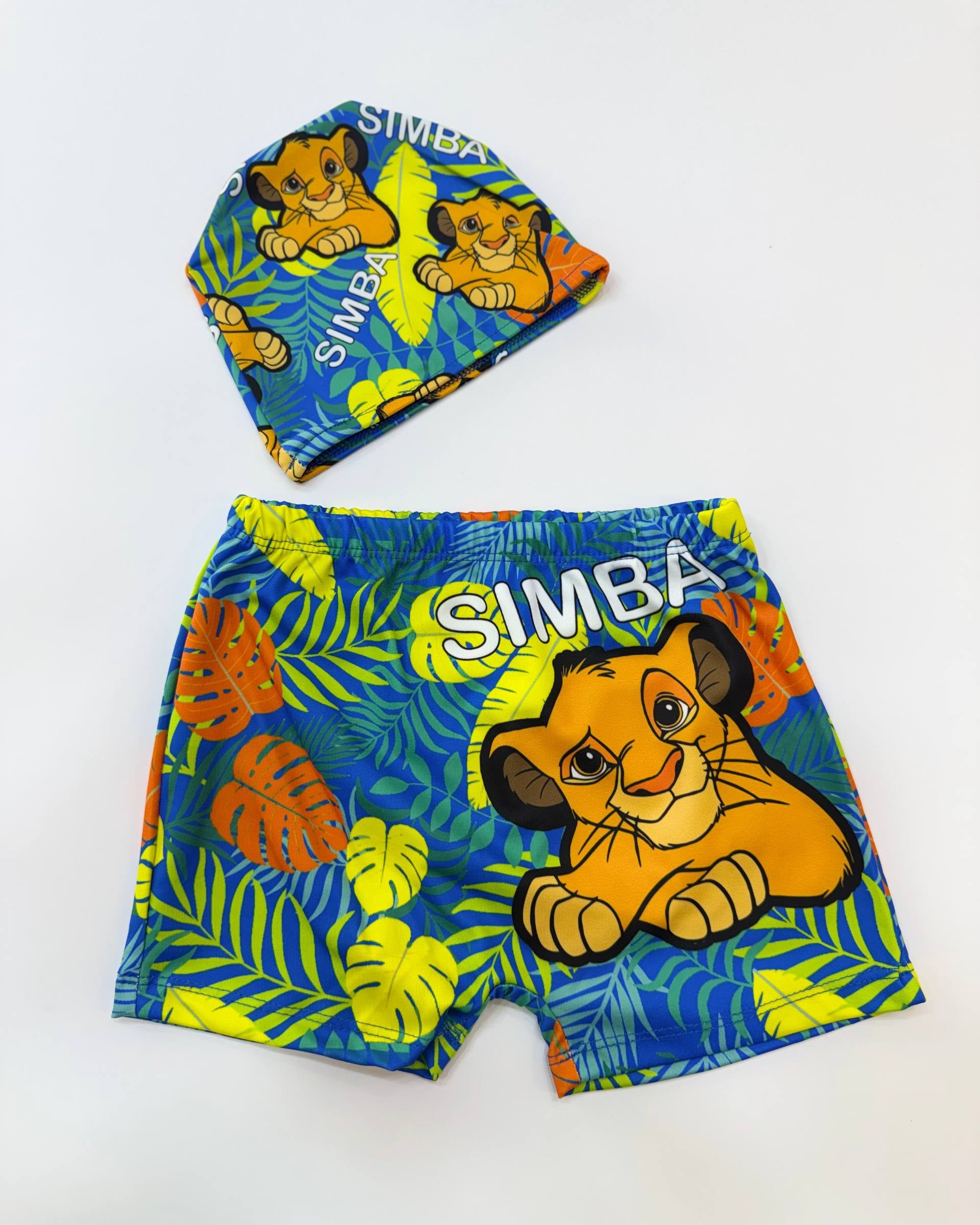 Simpa Swimsuit Short & Swim Cap Set (2-6 years)