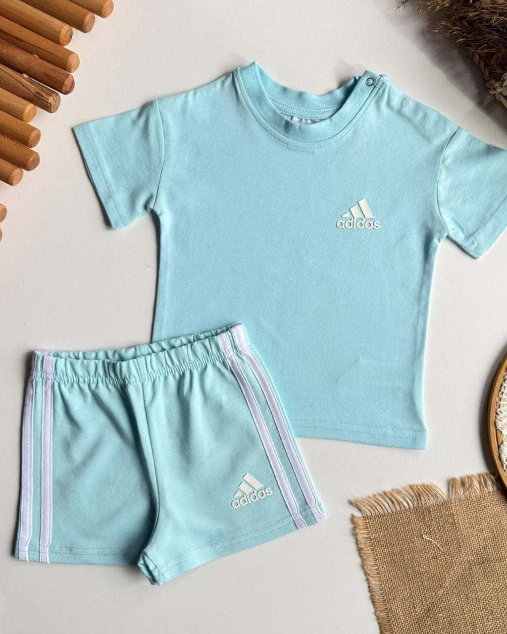 Adidas Basic Set-Blue(6 months-3 years)