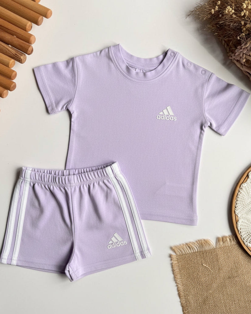 Adidas Basic Set-Purpule (6 months-3 years)