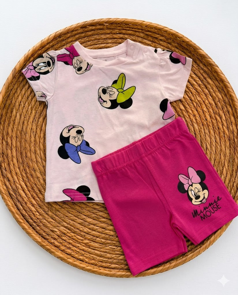 2-Piece Cotton T-Shirt & Pink Short (3 up to 18 months)