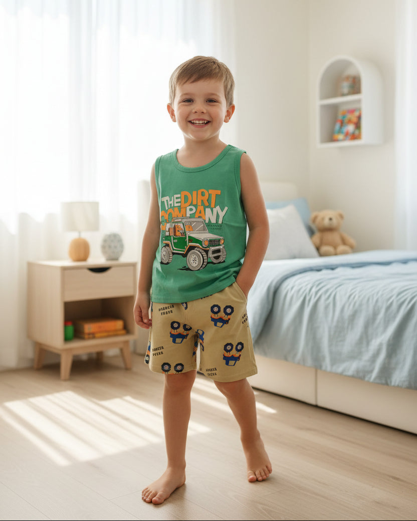 Monster Truck 2-pieces Short Set (3 up to 6 years)