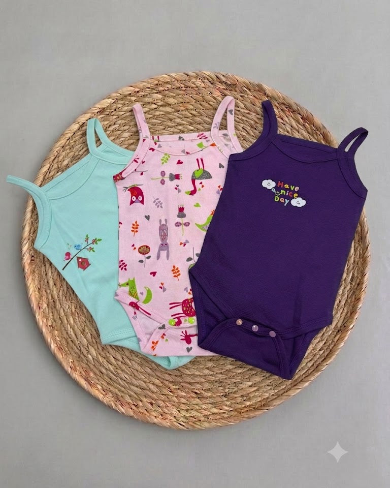 Happy Animals 3-pcs Bodysuit Set (18  months)