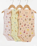 1-piece Colored Printed Cut Sleeve Bodysuit (3/6 and 6/12 months)