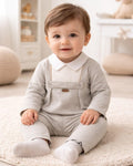 Baby Boy 2-Piece Grey Stylish  Set (Shirt Collar & Trousers)