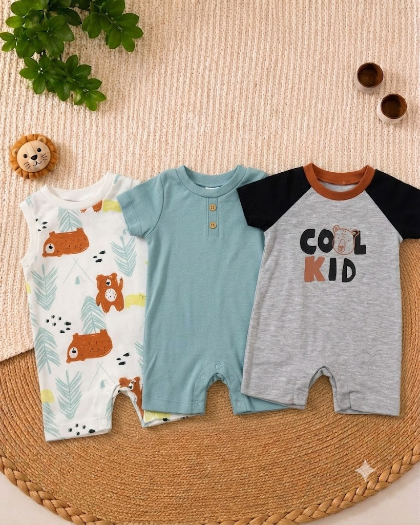 Cool kid 3-Piece Romper Set (3 up to 18 months)