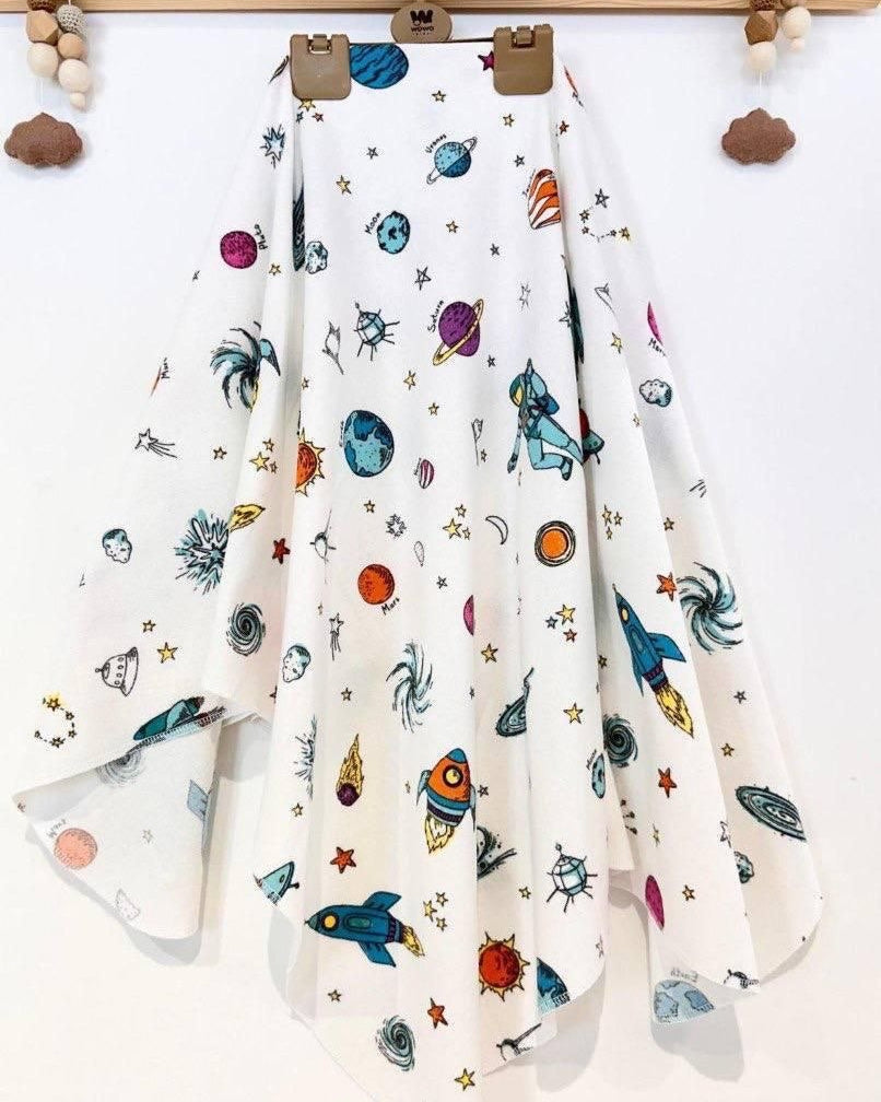 Space Patterned Cotton Blanket