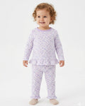 Burble Flower Print Cotton Set (6-24 months)