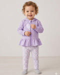 2-Pieces Hooded Cotton Set with Flower Printed Legging (3-18 months)