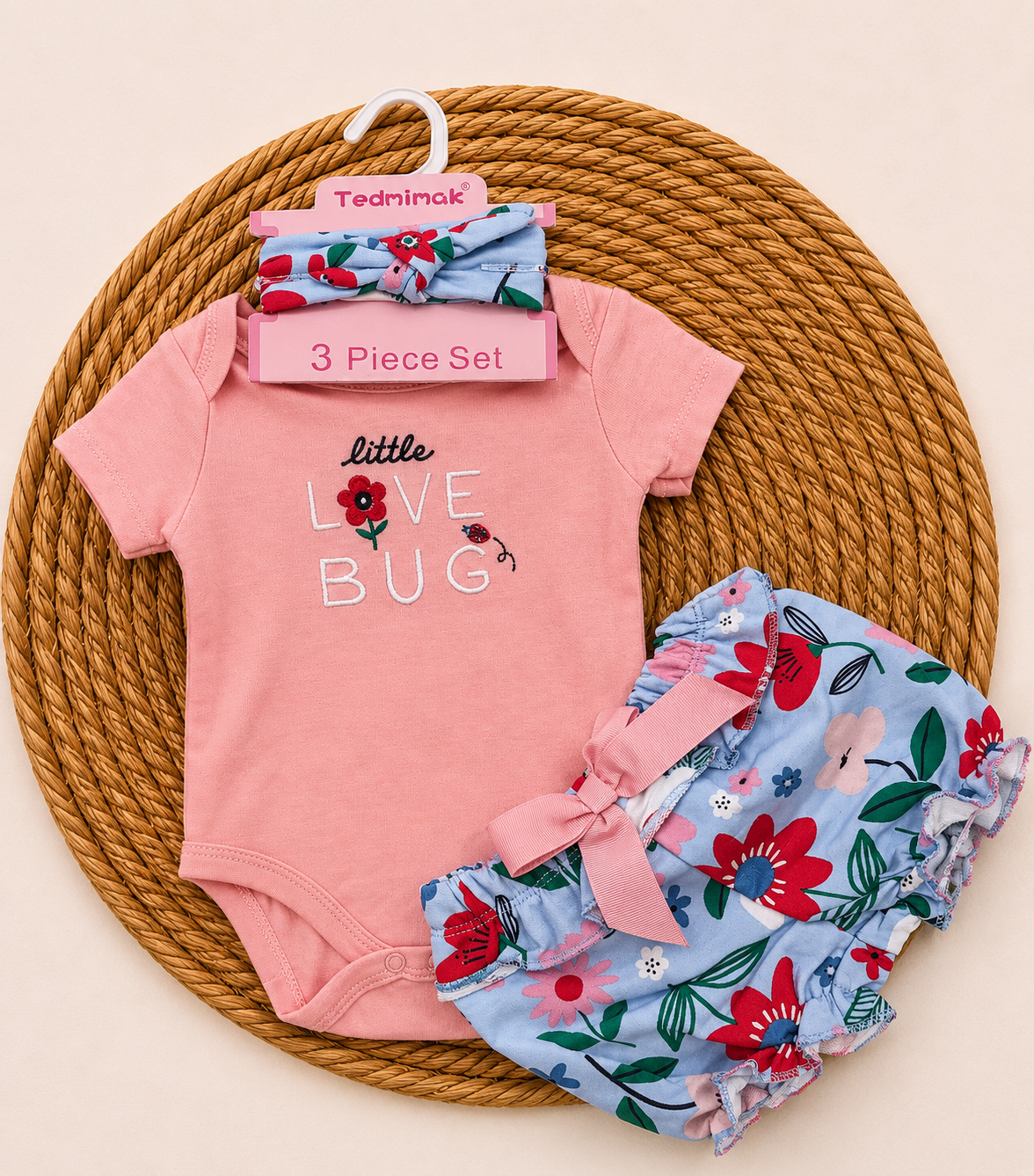 3-Piece Outfit Set-Bug (3 up to 12 months)