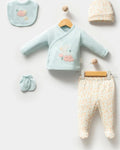 Gemini said Sweet Dreams Floral & Moon Newborn Set-Mint Green