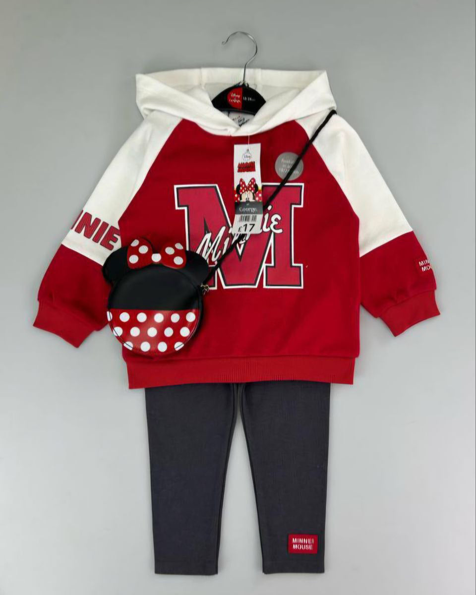 Minnie Mouse Sweat Cotton Top and Legging