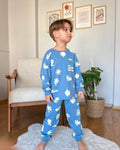 Leaf Patterned Cotton Pyjama Set