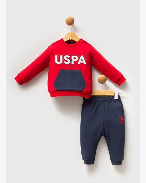 U.S. Polo Assn Red and Navy Cotton set