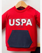 U.S. Polo Assn Red and Navy Cotton set