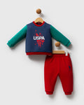 U.S. Polo Assn Red And Navy Cotton set