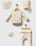 Baby Heart Pattern 5-piece Cotton Set