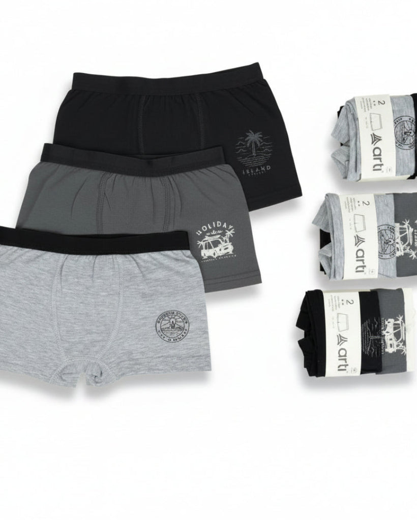 Set of 2 Boxers for Boys (1-10 years)