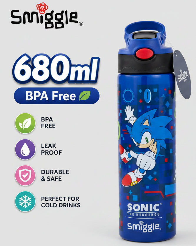 Smiggle Water Bottle - Sonic | 650ml