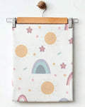 Sun and Rainbow Patterned Cotton Blanket