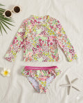 Baby Girl Tow Piece Swimsuit-Floral (12-24 months)