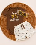 4-Piece Summer Outfit with Sunglasses-Adventure  (3 up to 12 months)