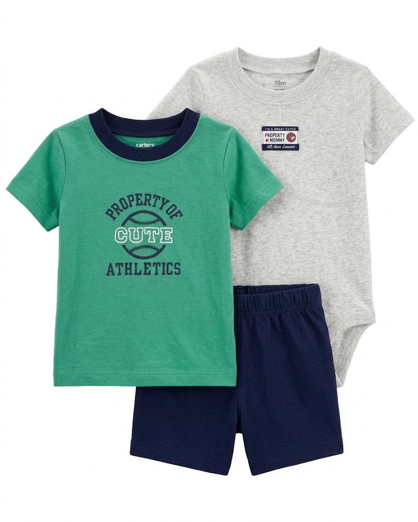 Baby Boy 3-Pcs Summer Set