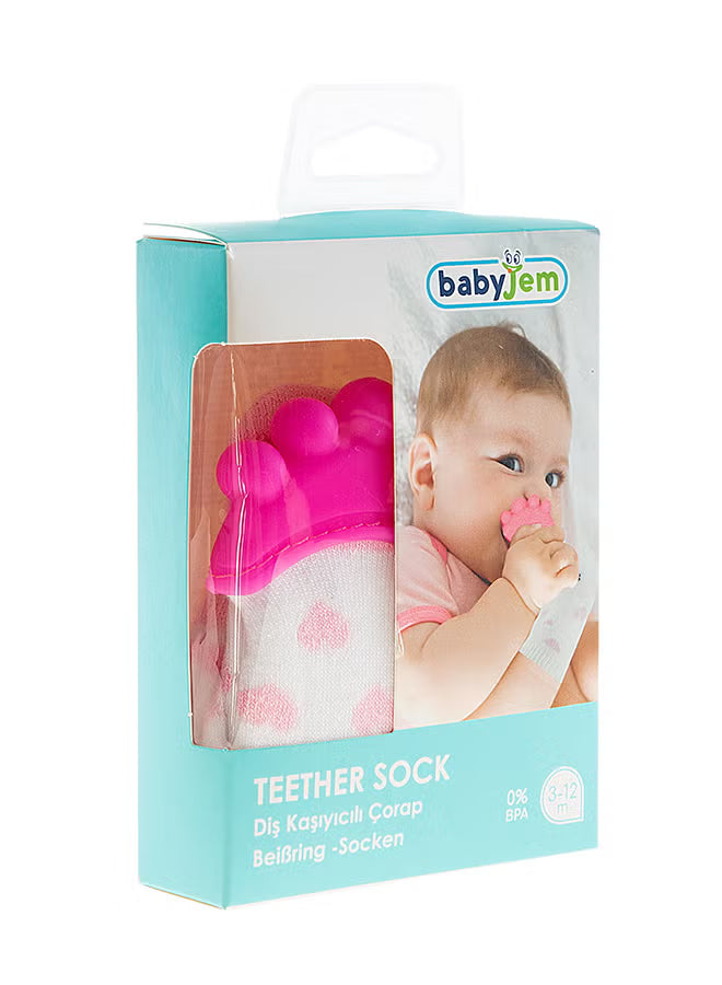 BabyJem Baby Teething Socks 3-12 Months
