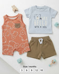 3-Piece Summer Set -Bear (3 up to 18 months)