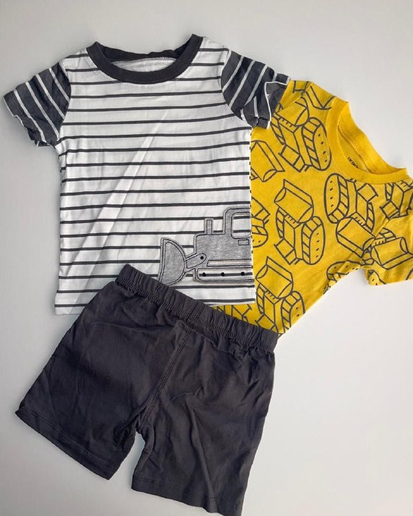 Baby Boy 3-Pcs Summer Set-Beldozer