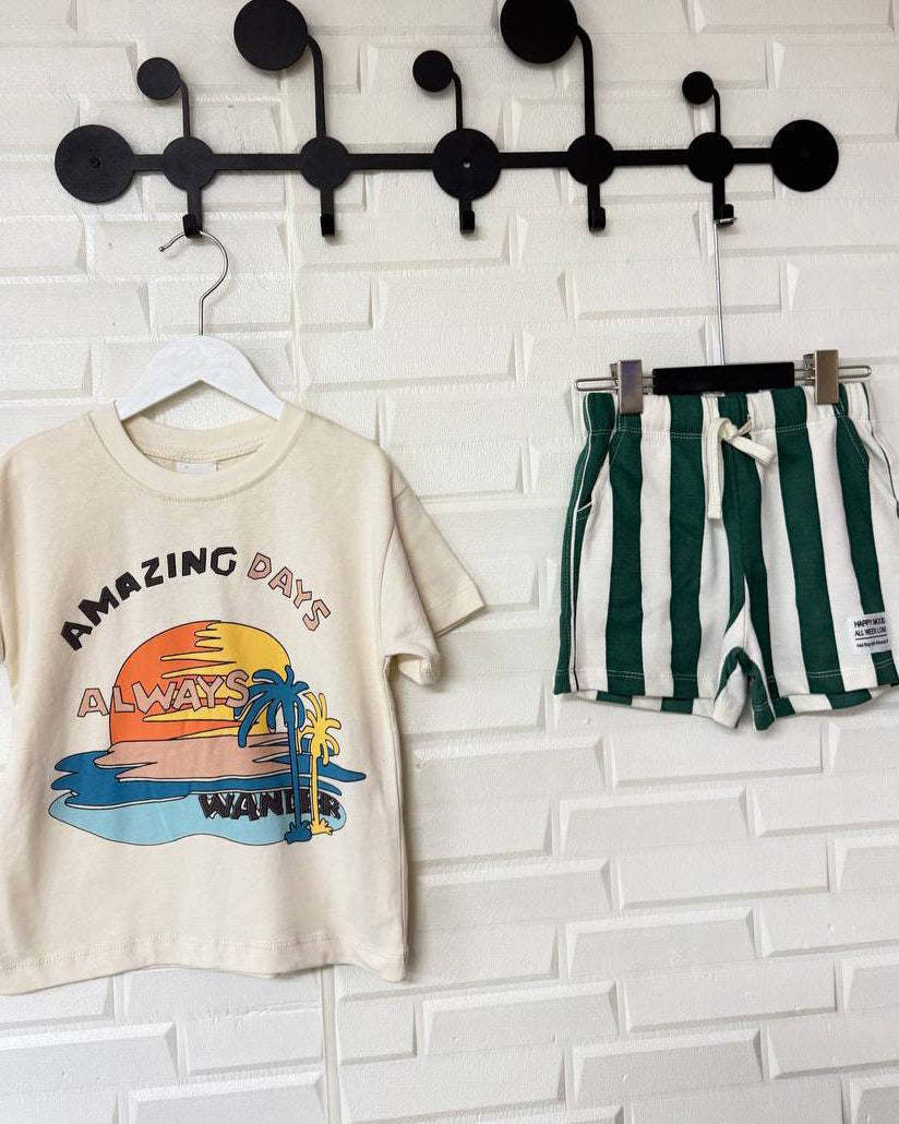 Tropical Summer  Shorts Set ( 2-7 years)