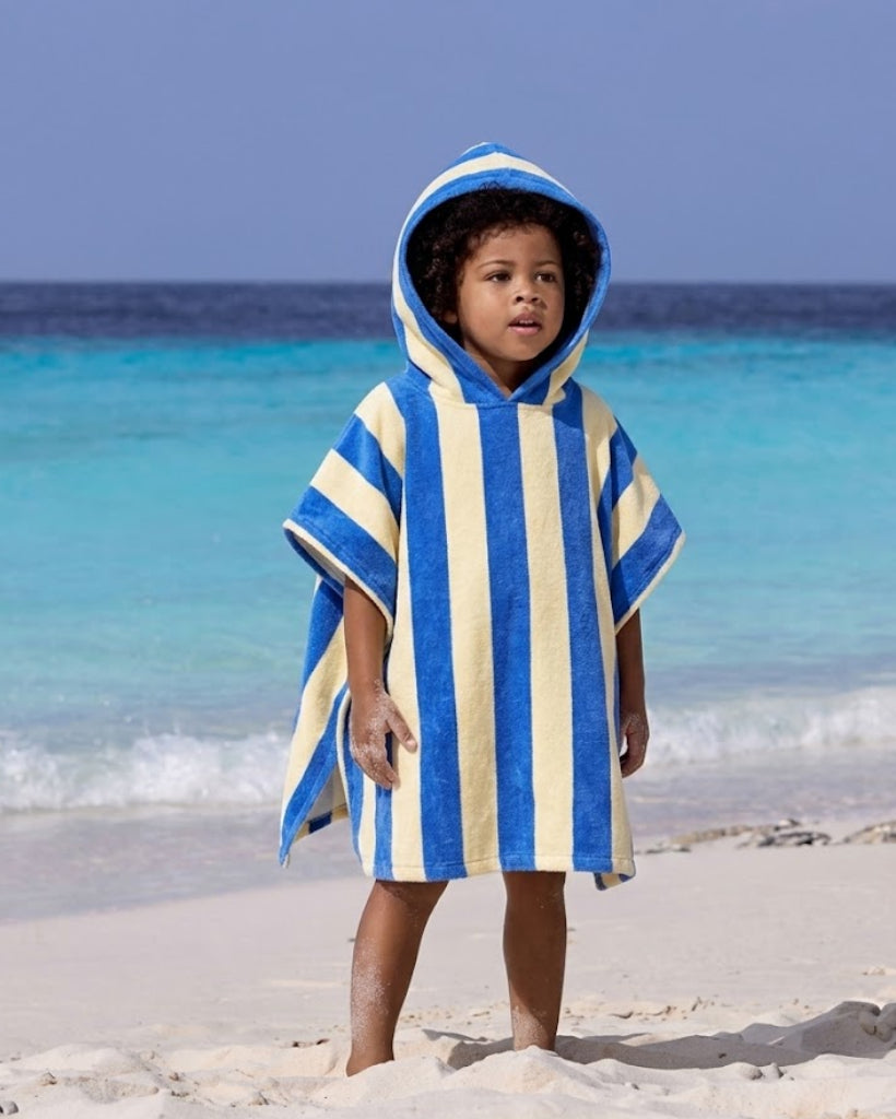Striped Hooded Poncho Towel