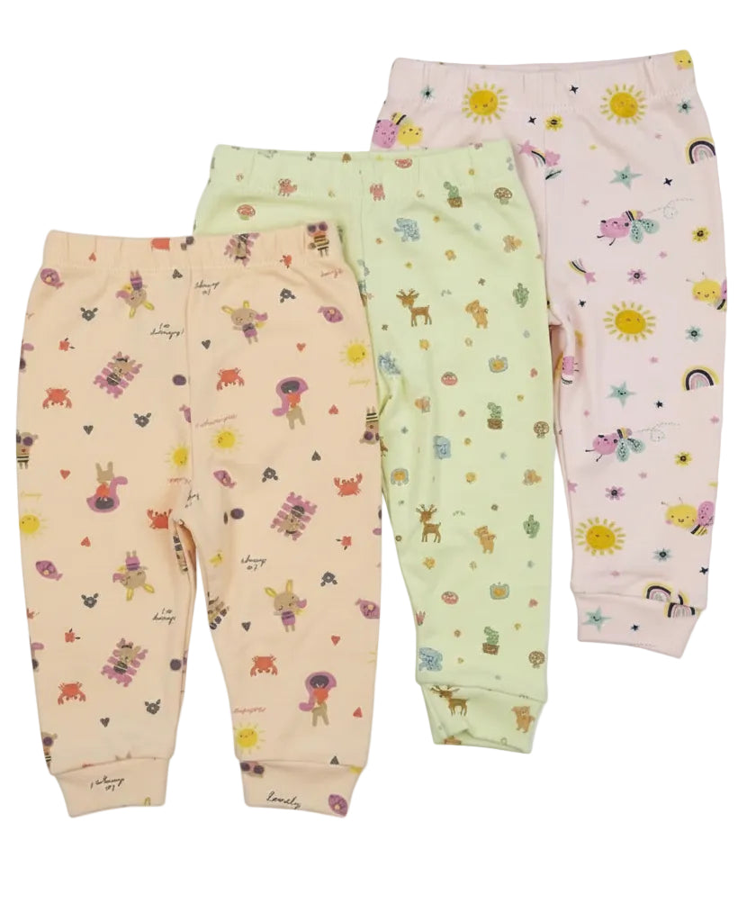 1-piece Colored Printed Pant (0-24 months)