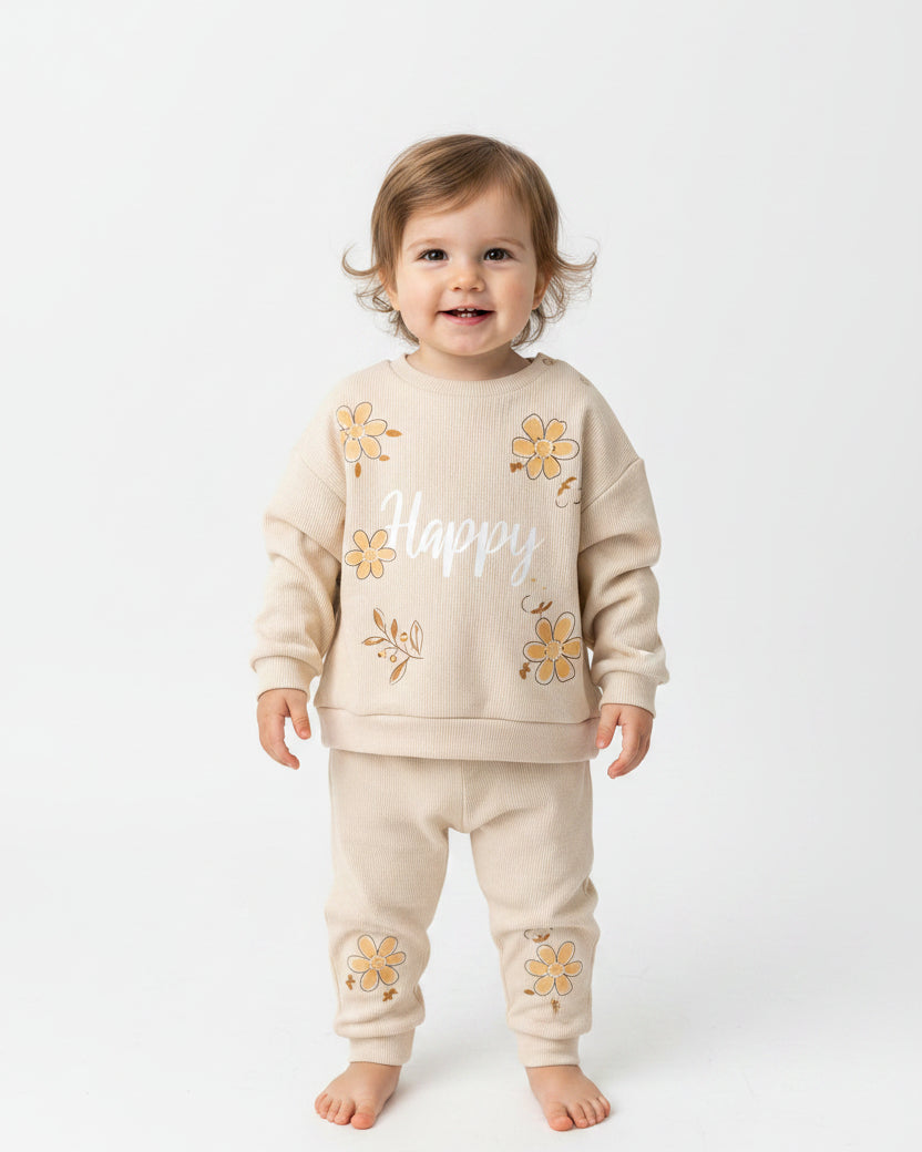 Happy Fllowers Cotton Set (6-24 months)
