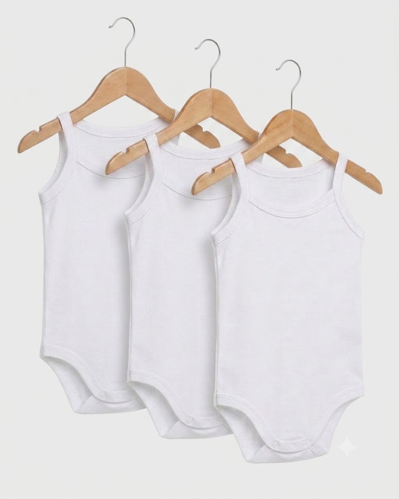 3-pcs Pack Sleeveless Bodysuits (3-36 months)