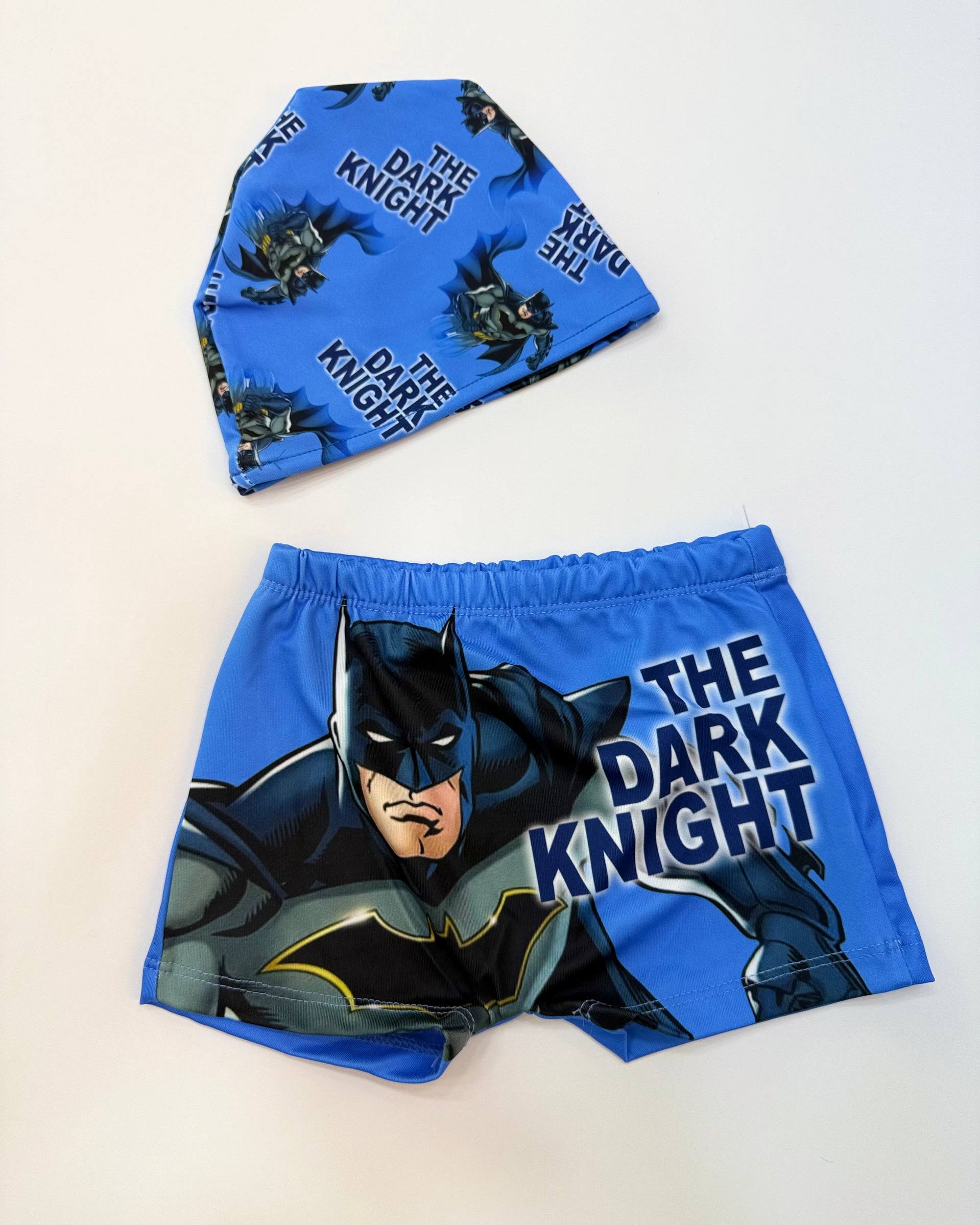 Batman Swimsuit Short & Swim Cap Set (2-6 years)