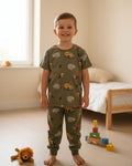 Trucks in the forest Cotton Pyjama Set (2-8 Years)