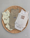 Elephant Print  3-pcs Bodysuit Set (18 months)