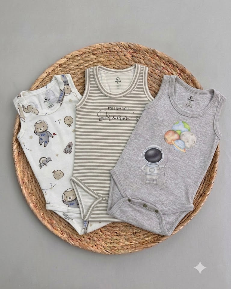 Astronaut 3-pcs Bodysuit Set (18 months)